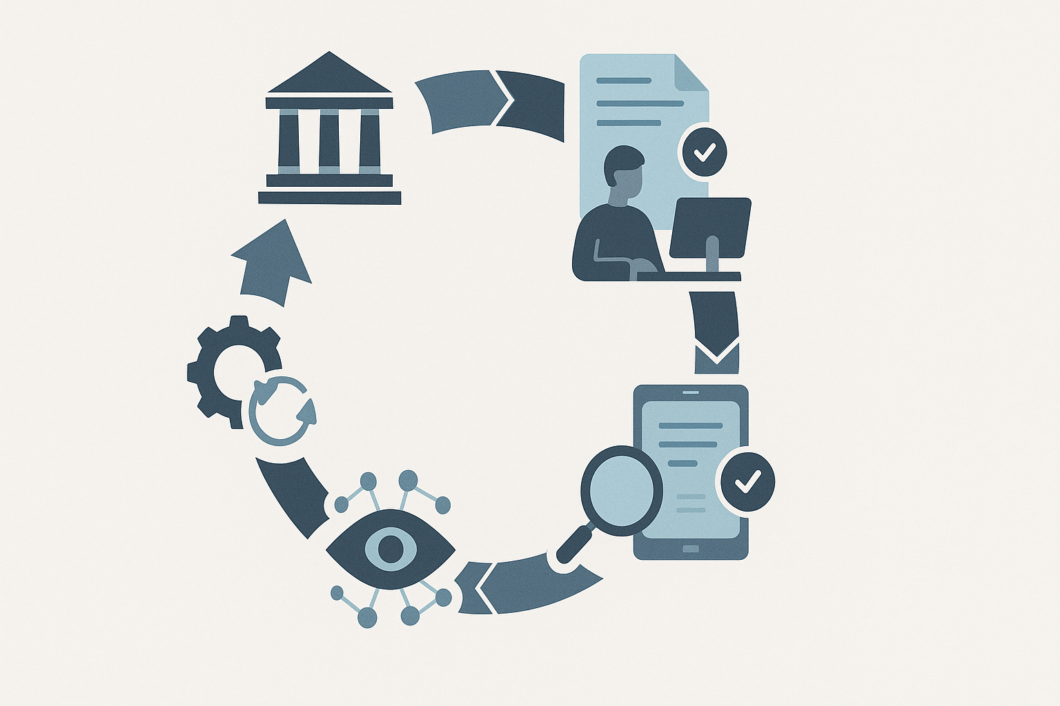 Diagramm: Compliance by Design Prozess für RegTech Startups