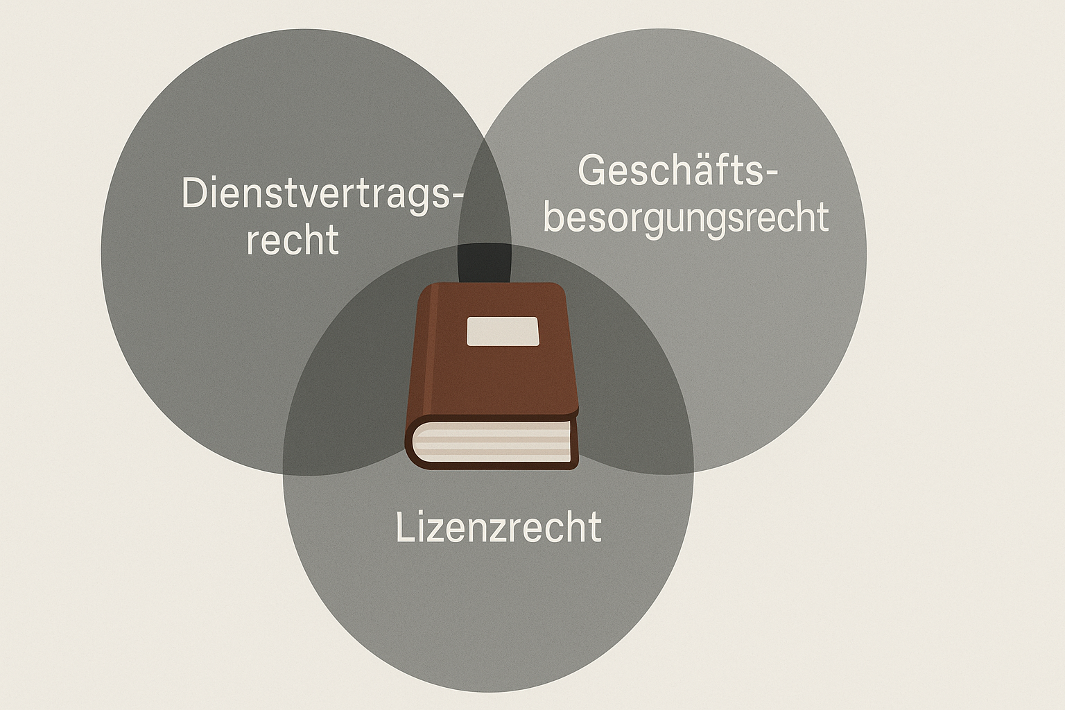 Illustration eines Mischvertrags für Editionsverträge
