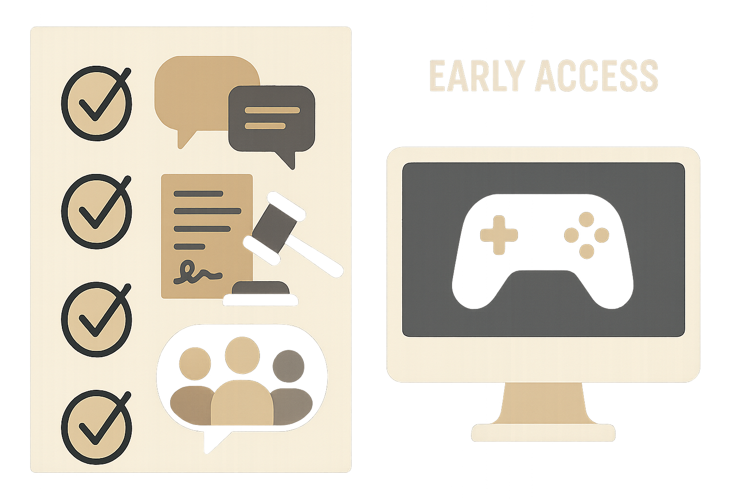 Checkliste für rechtliche Absicherung bei Early Access in der Spieleentwicklung