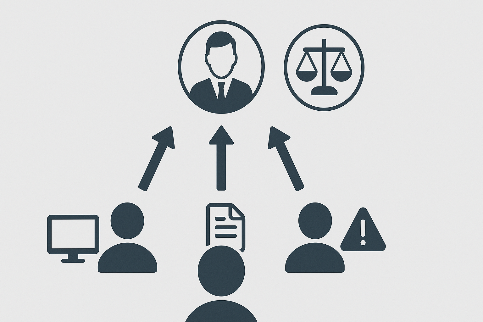 Diagramm zur abgeleiteten Haftung von Geschäftsführern