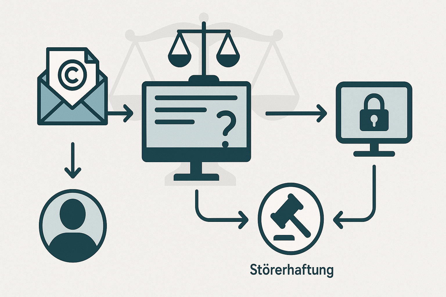 Ablauf des Notice-and-Takedown-Verfahrens und die Rolle der Störerhaftung für Hostprovider