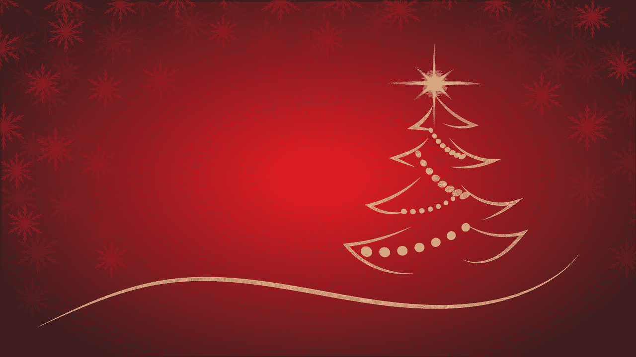Festliche Weihnachtsgrüße mit winterlicher Dekoration